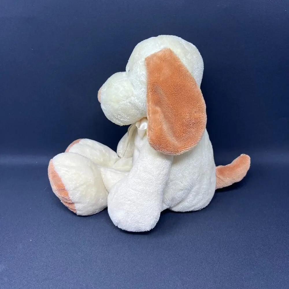 First Impressions Puppy Dog‎ Plush Floppy Bow Cream Yellow Tan 15
